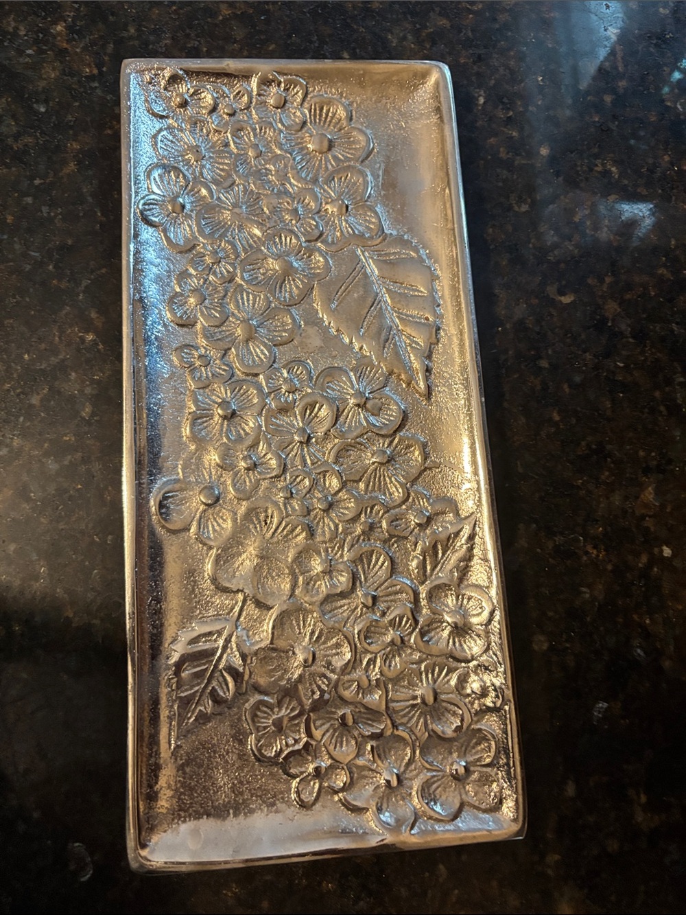 Metal floral tray